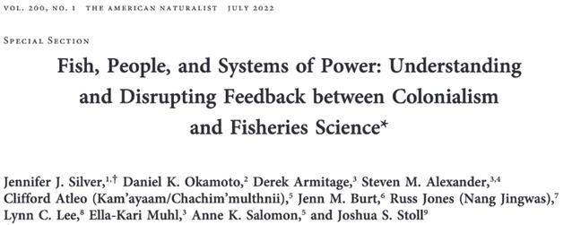 July 2022: Article in the American Naturalist with a stellar group of co-authors Click here
